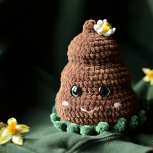 Crochet poop pattern, amigurumi poop pattern, funny amigurumi plushie pattern, plushie poop amigurumi
