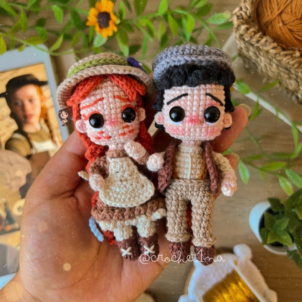 Mini Anne & Gilbert x Crochetina - Patrón de pago (PDF)