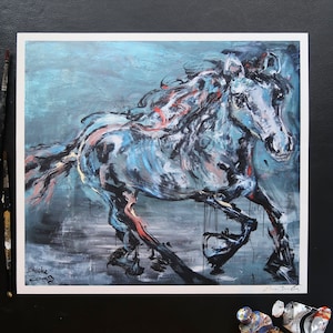 Fine Art Print on Hahnemühle Paper Art Print of the oil painting &quot;Mustang&quot;