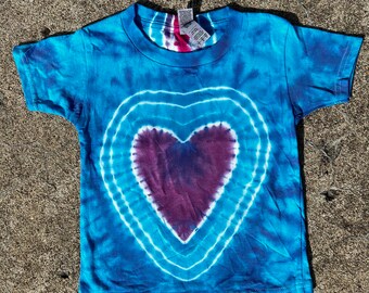 Toddler Tie Dye Heart Tshirt