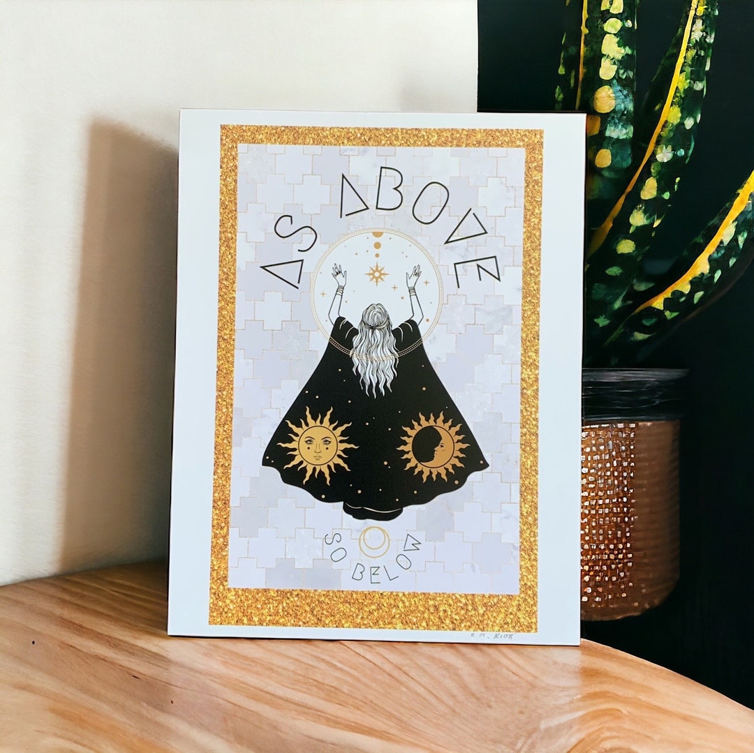 Above Prin As Above Print - Etsy