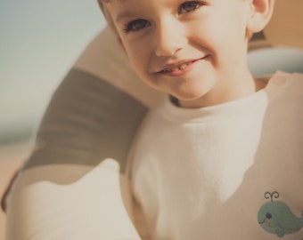 Sweat-shirt enfant brodé & personnalisable, en coton bio, fabriqué en France