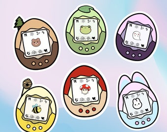 Tamagotchi Animal Stickers | Kawaii Stickers | 90s Vibes