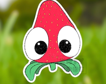 Bugsnax Strabby Sticker | Gaming | Strawberry | Food