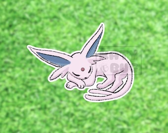 Sleeping Espeon Eeveelution Sticker | Eevee | Gaming