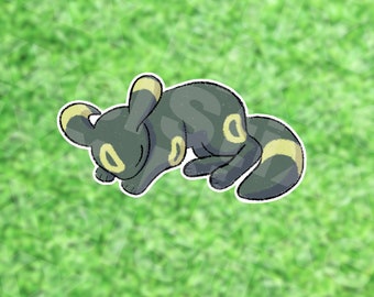 Sleeping Umbreon Eeveelution Sticker