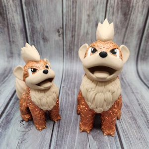 3D gedruckte Growlithe