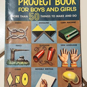 Vintage, 1956, Project Book For Boys And Girls