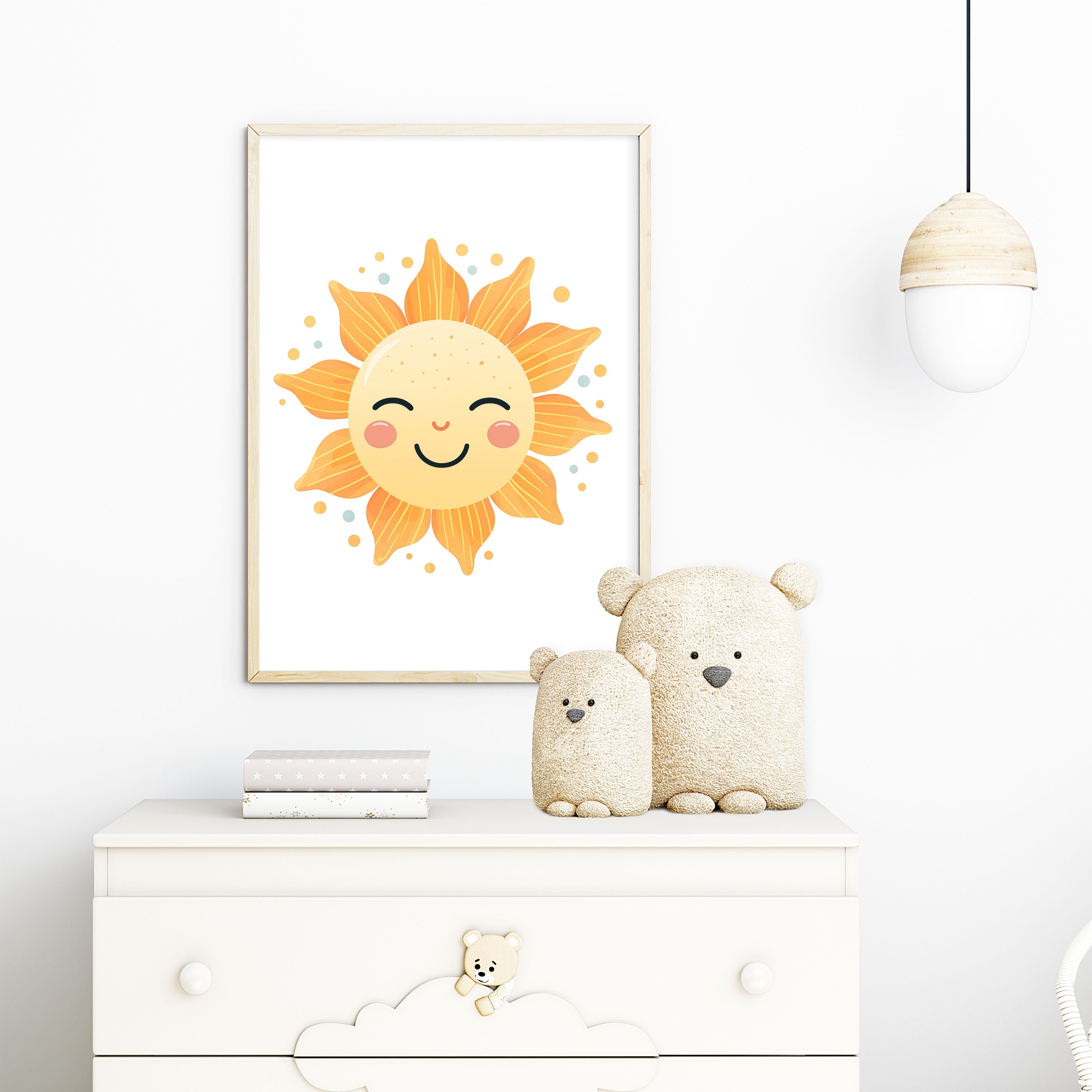 Sun Nursery Print, Sunshine Print, SALE Sunshine Nursery, Sun Printable ...