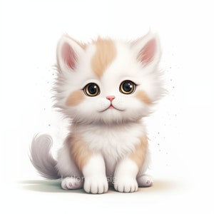 10 chats clipart, images de haute qualité, paquet de cliparts de chats, chat imprimable, parfait pour la fabrication de cartes, l’impression, l’artisanat en papier numérique, chat mignon