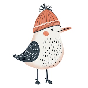 Clipart de gaivota, 11 imagens de gaivotas de desenho animado, aves marinhas, fundo transparente PNG digital, uso comercial, álbum de recortes, arte de parede, cartão