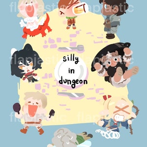 Dungeon Meshi Silly in Dungeon 5x6&quot; Sticker Sheet