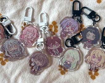 ドキドキ文芸部 || 2インチ アクリルキーチェーンチャーム - Etsy 日本