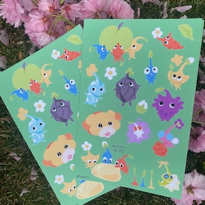 Pikmin Sticker sheet