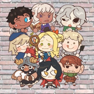 Dungeon Meshi Die Cut Stickers