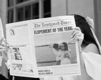 Custom Wedding Newspaper Template