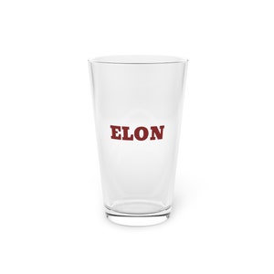 Elon University Beer Pint Glass, 16oz