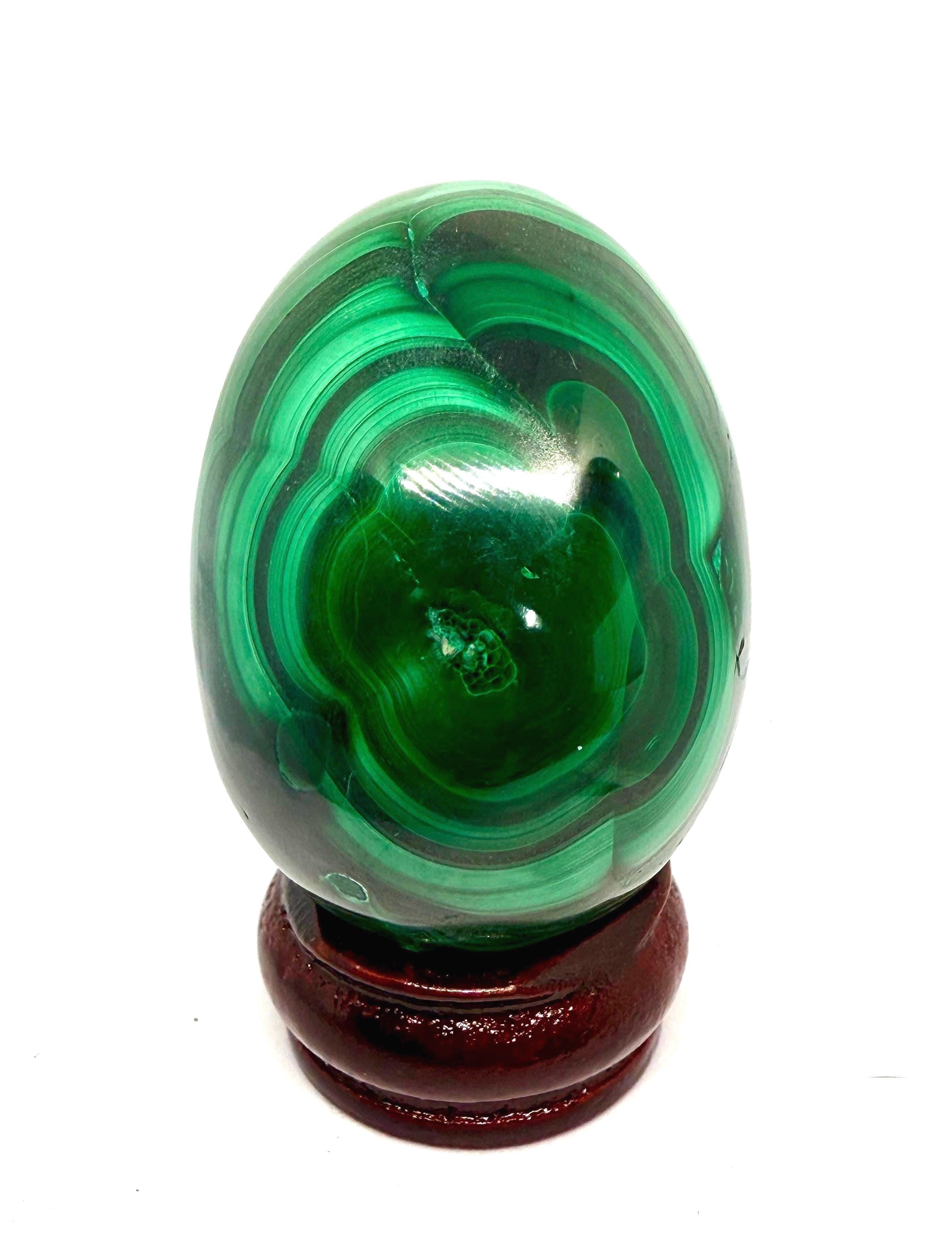 Malachite Egg - Etsy