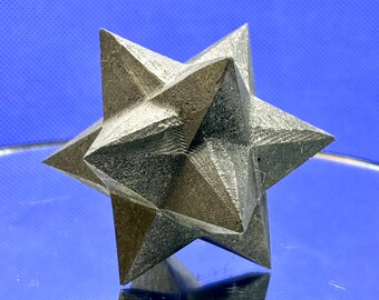 Shungite Merkaba Star Carving