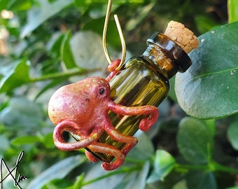 Octopus Messager Bottle
