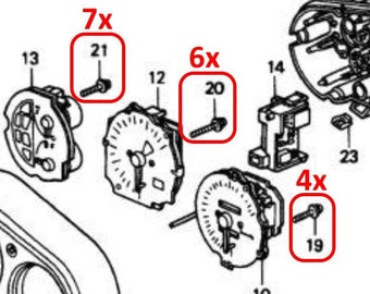 Honda Beat gauge flex circuit screw kit