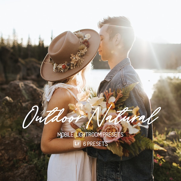 Outdoor Natural Lightroom Presets | Mobile Only | Photo Editing | Filters | IOS & Android Compatible | 6 Lightroom Presets