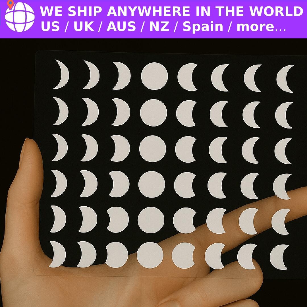 Moon Phase Sticker Sheet / Lunar Cycle Stickers / Boho Moon Phases ...