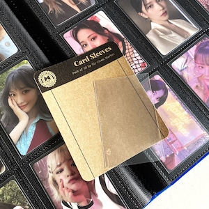 Fundas transparentes para tarjetas fotográficas KPOP / 50 fundas / Protección de tarjetas