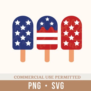 USA Popsicles | Popsicle American Flag svg | Patriotic 4th of July Popsicle SVG | Independence Day svg | Svg files for Cricut