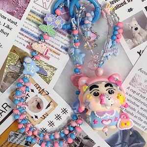 unique cute hand-made phone charm with cute Crayon Shin-chan