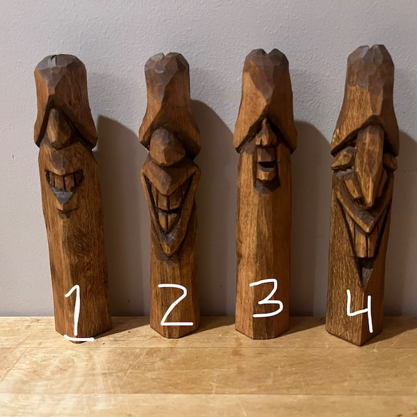 Wooden Carved Dickheads