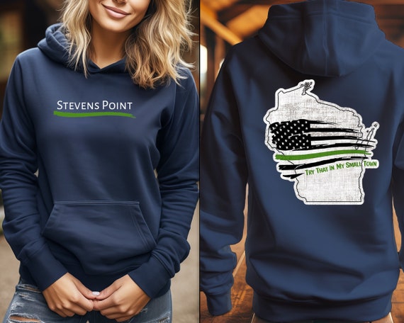 Custom Wisconsin Thin Line Hoodie: Patriotic Support Police/Fire
