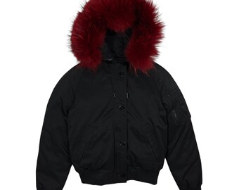 Kurtka bomberka z futra Kenzo Paris dla kobiet – rozmiar XS/S