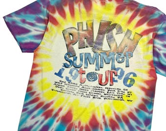 1996 Phish Summer Jam Tour Tie Dye Band Tee - Size XL