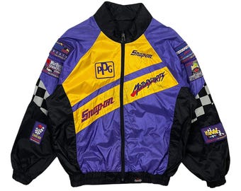 Kurtka wiatrówka Vintage Snap-On Motorsports Marlboro Molson – rozmiar L