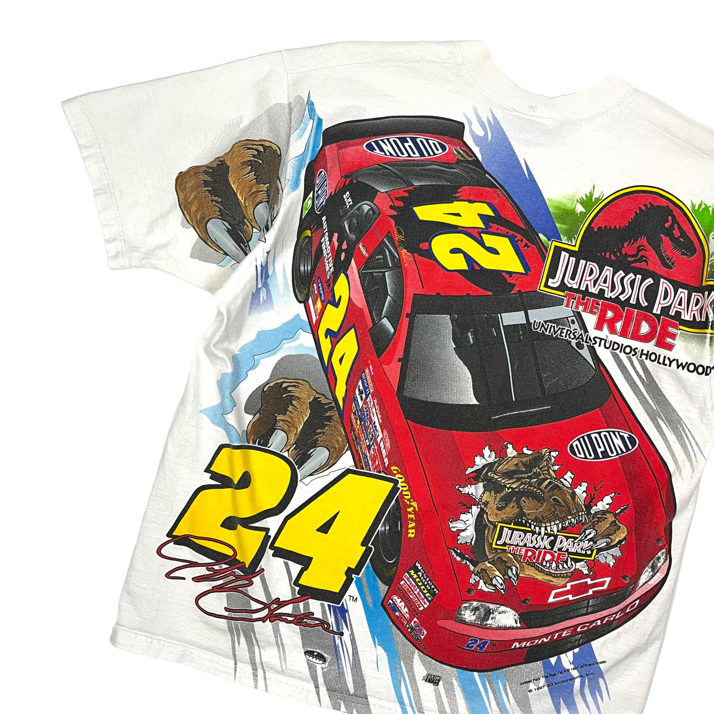 ヴィンテージ 1997 ジェフ・ゴードン NASCAR ジュラシック・パーク T