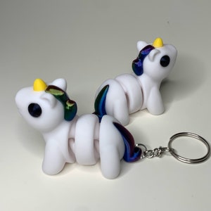 3D Printed Baby Unicorn Keychain