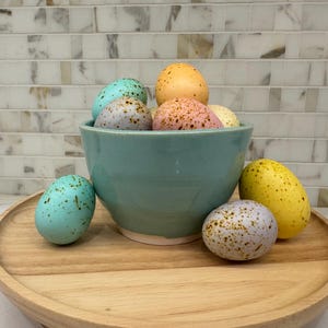 Handmade Turquoise Ceramic Bowl: Small Trinket Dish