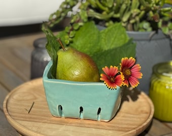 Turquoise Berry Bowl