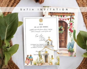 Invitación estilo mexicano (Hacienda)