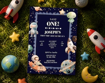 Astronaut Invitation (First Trip) template