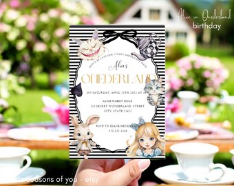 alice in wonderland - 1st birthday