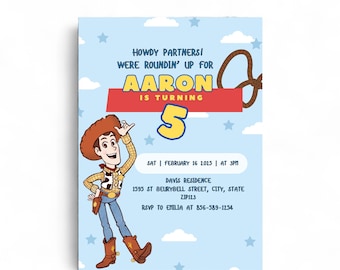 Toy story Cowboy- Invitation