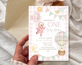 One Silly Goose Invitation Template