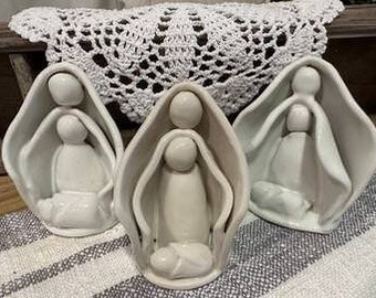 Pottery Nativity Template as seen on  Hobble Creek Pottery Youtube