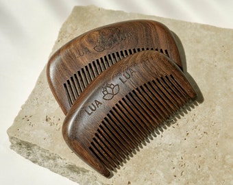 Sandalwood Comb | Warm Ritual | Natural Beauty & Wellness Handcrafted Aromatherapy | Eco-Friendly Detangling