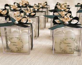 Cadeaux personnalisés pour bougie de mariage pour invitée, Cadeaux de bougie de fiançailles, Cadeau de mariage bougie bulle, Cadeau bougie bulle, Cadeaux henné