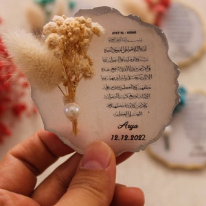 Ayatul Kursi Magnet Favor,Muslim Wedding Favor, Personalized Magnet favor,Muslim Epoxy Magnet favors, Baby Shower Favors, Bridal Shower Gift image 8