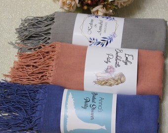 Châle Pashmina coloré, Châle personnalisé, Écharpe de mariage, Châle de demoiselle d’honneur, Enveloppement Pashmina, Châles pour mariage, Foulards châle de mariage