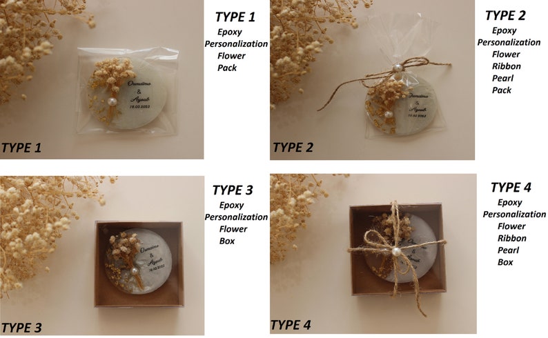 Gepersonaliseerde magneet gunst, epoxy magneet, verlovingscadeau, bruids douche gunsten, gedroogde bloem magneet voor gast, huwelijksgeschenken, bruiloft magneet afbeelding 2